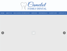 Tablet Screenshot of camelotfamilydental.com
